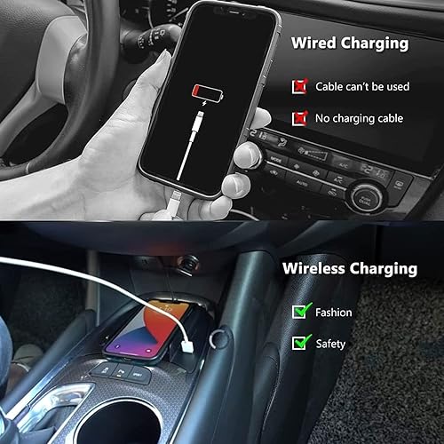 Miniatura 3 de HAVK Bandeja de cargador inalámbrico para consola central Chevrolet Malibu XL 2017-2022 para cargador inalámbrico de coche para I-PhoneSam-Sung