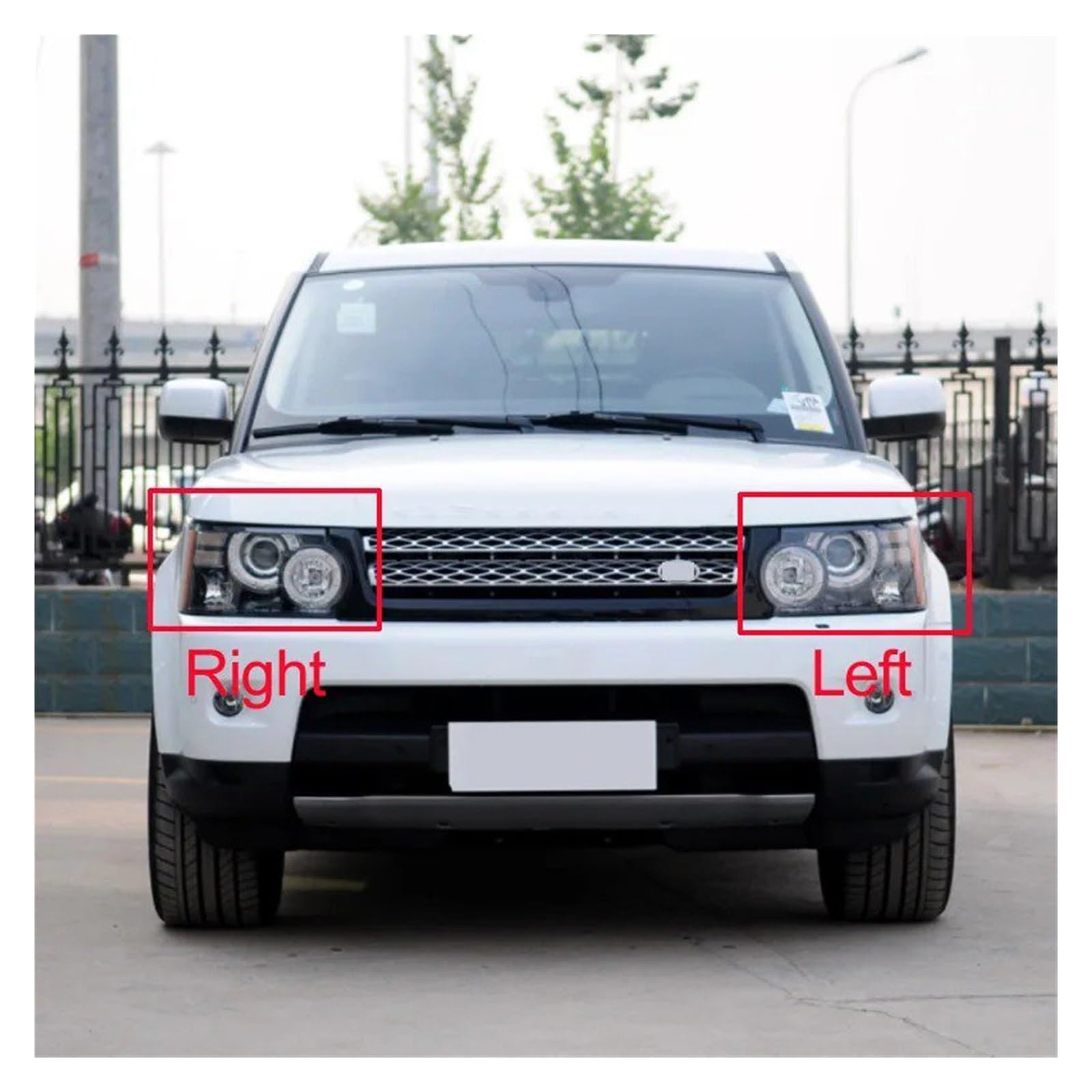 Per Land Per Rover Per Range Per Sport Per Edition 2010-2013 Lente Faro Anteriore Auto Paralume Faro Coperchio Lente Faro(Right)