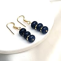 Vista 154 de Gempires Lightweight Beaded Earrings Handmade Gemstone Jewelry Hypoallergenic Gold Plated Dangling Earrings For Women