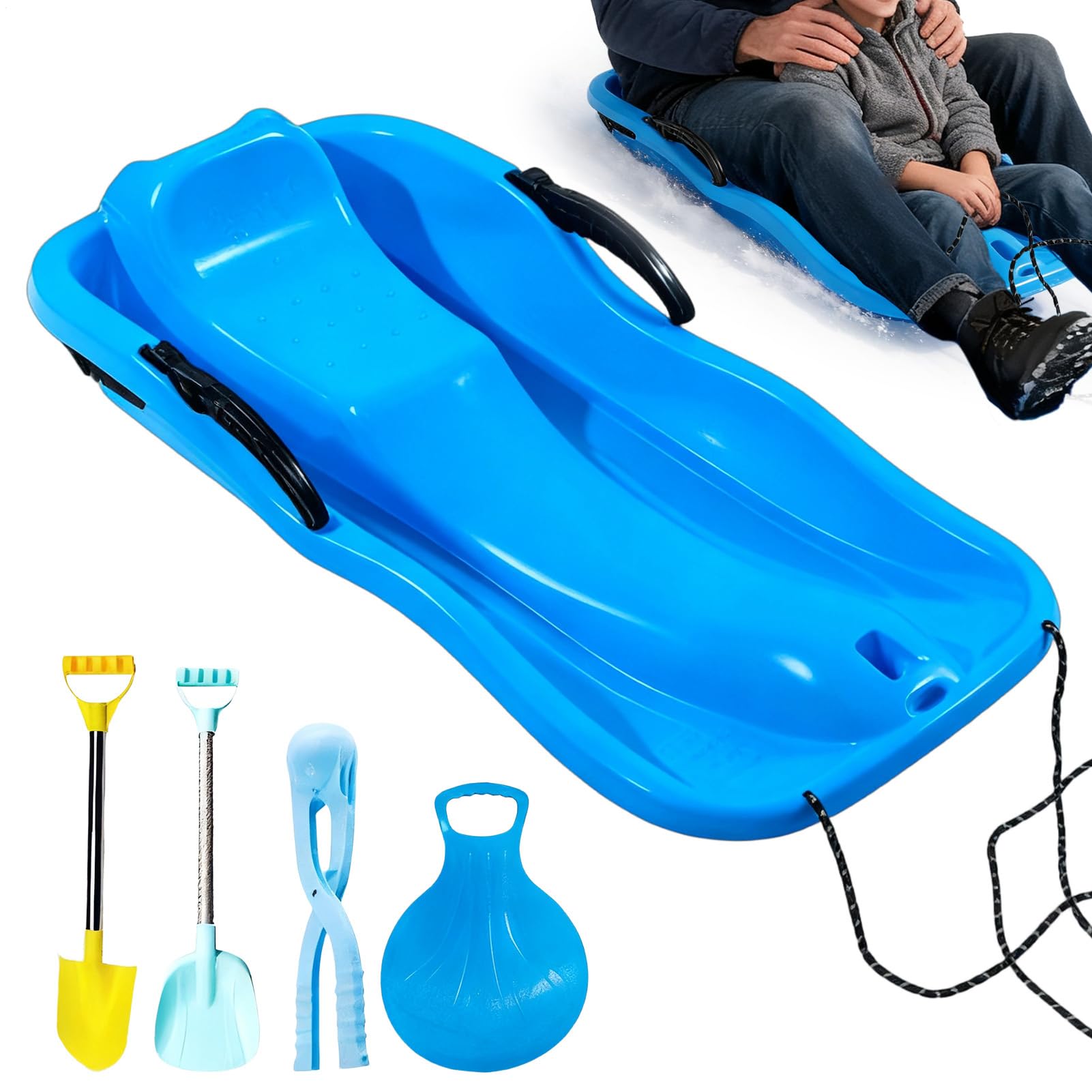 Traîneau à Neige | Équipement de traîneau d'hiver pour, pour Plage, Montagnes, de Glace, Sable, Hommes, Femmes, garçons, Filles, Adolescents