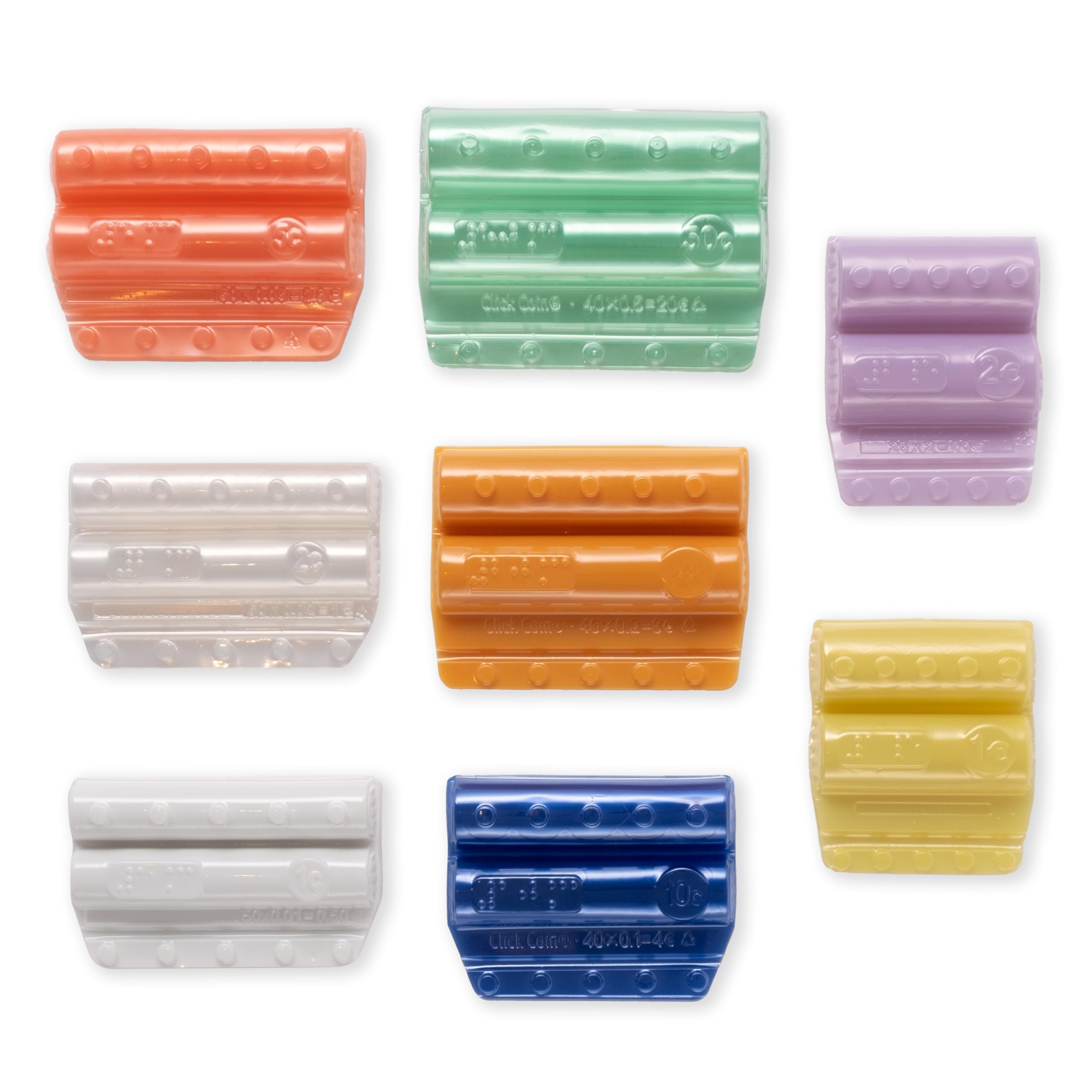 Clasificador de Monedas Pack 160 y 100 Unidades Organizador Funda Céntimos Euros 2 CENT