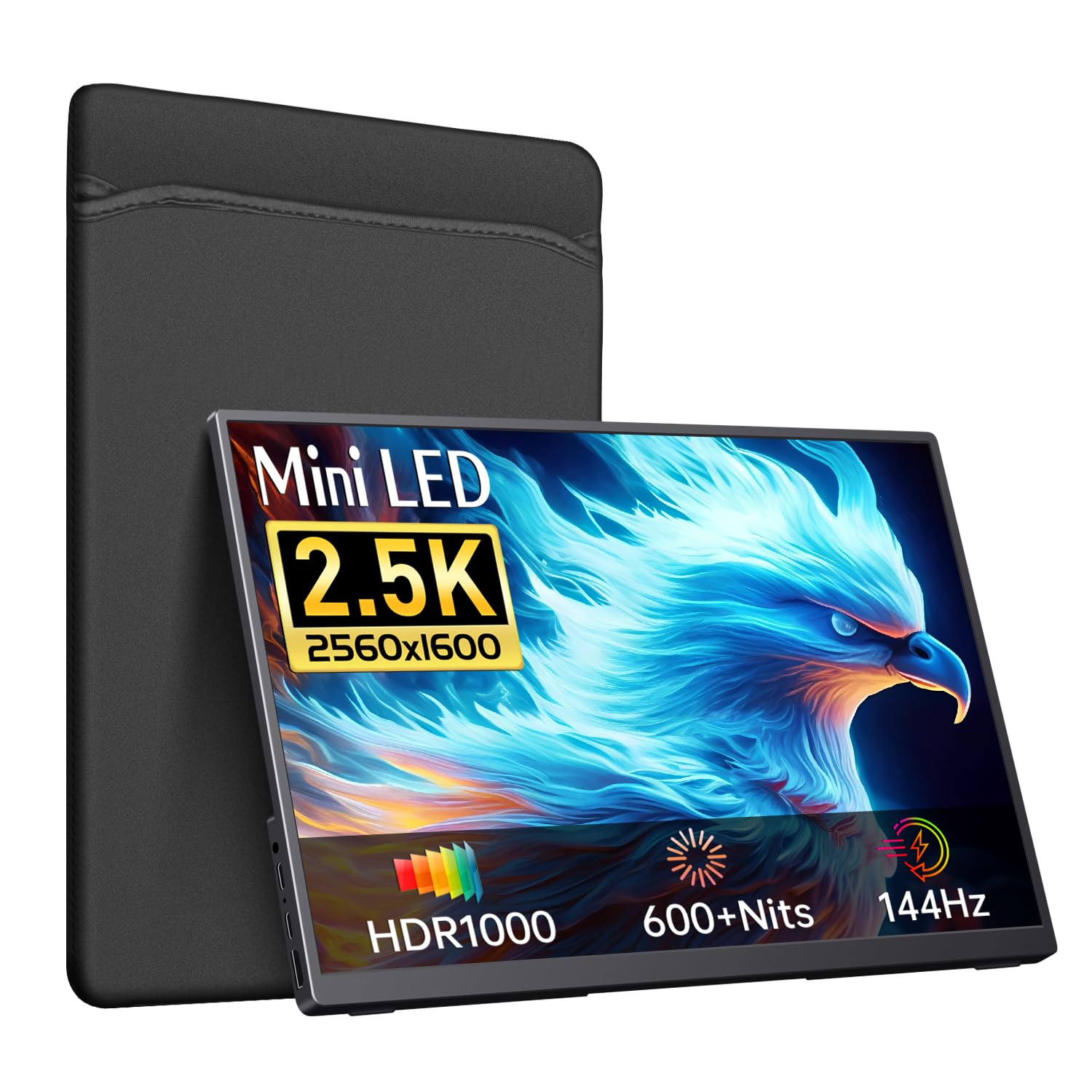 Amazon.com: CAPERAVE Portable Monitor Mini LED 144Hz, 16