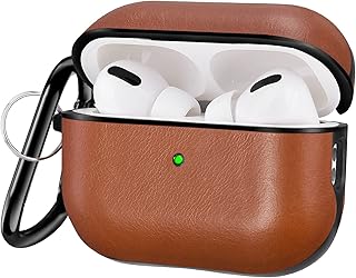 V-MORO Leather Case Compatible with Airpods Pro 2 Case 2022/Airpods Pro 2nd Generation,Premium Genuine Leather Protective Cover Case for Apple Airpods Pro 2, Brown