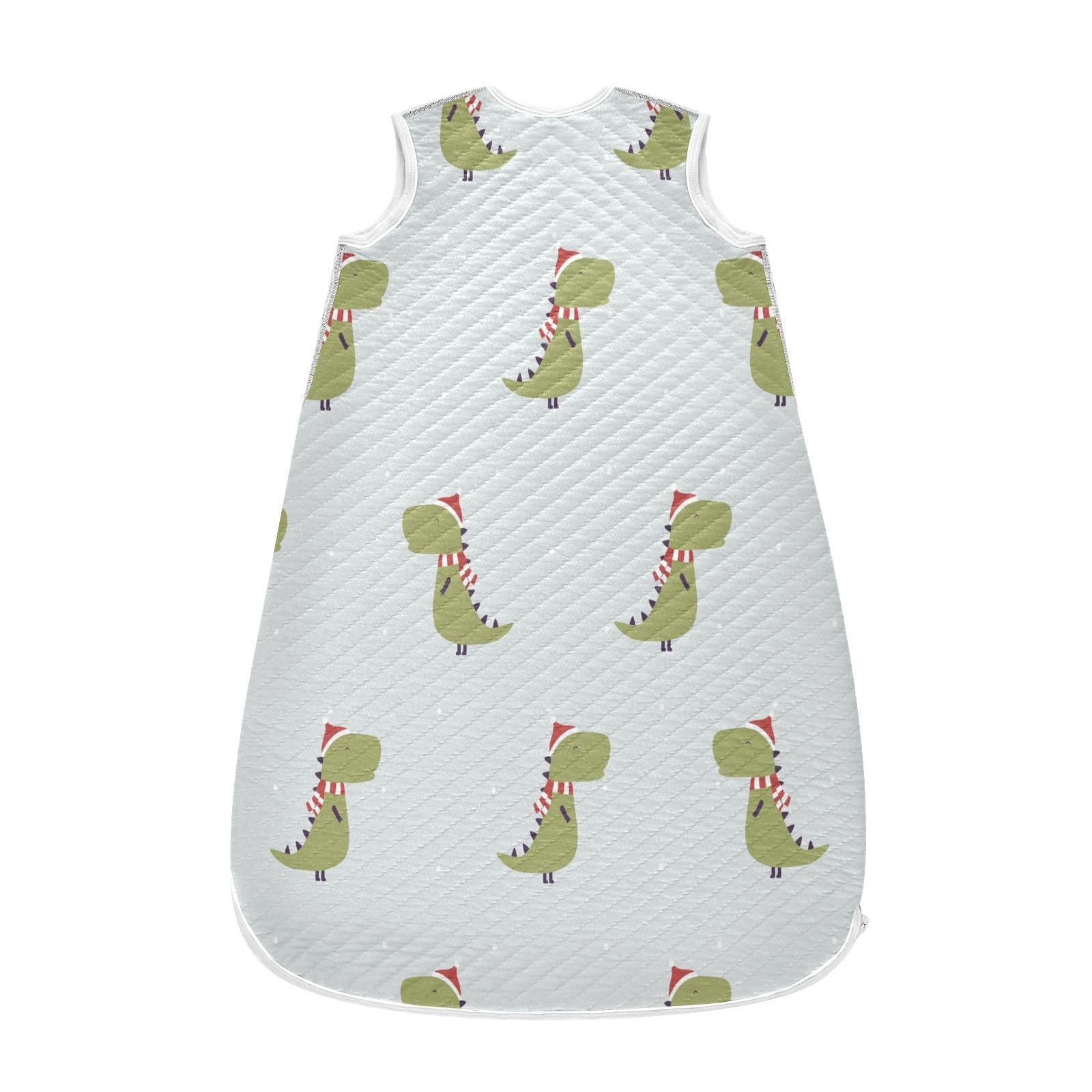 Kigai Christmas Dinosaur Baby Sleep Sack Wearable Blanket Sleeping Bag 2-Way Zipper Soft Swaddle Transition Sack