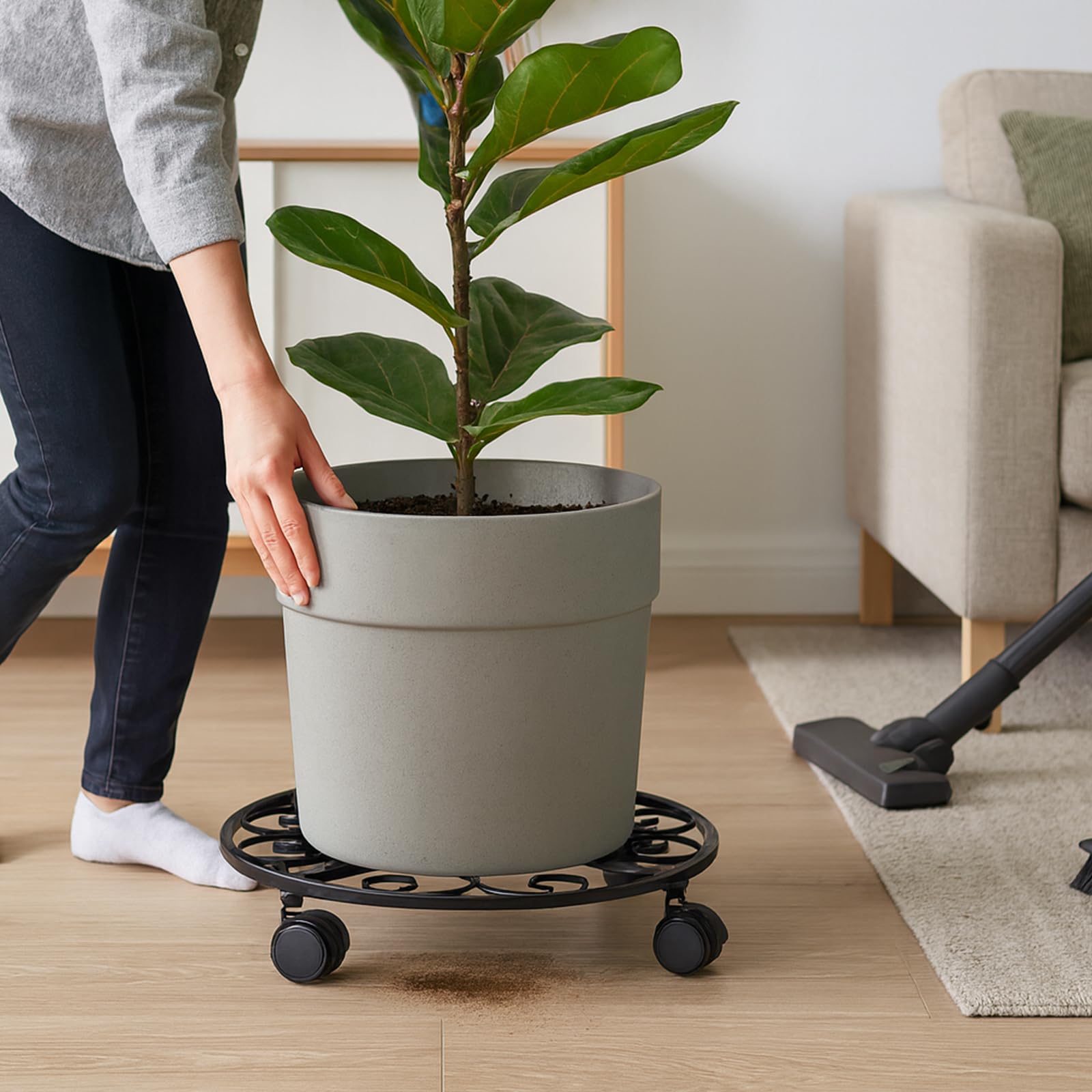 Heavy Duty Plant Caddy with Wheels - FREE SHIPPING -8