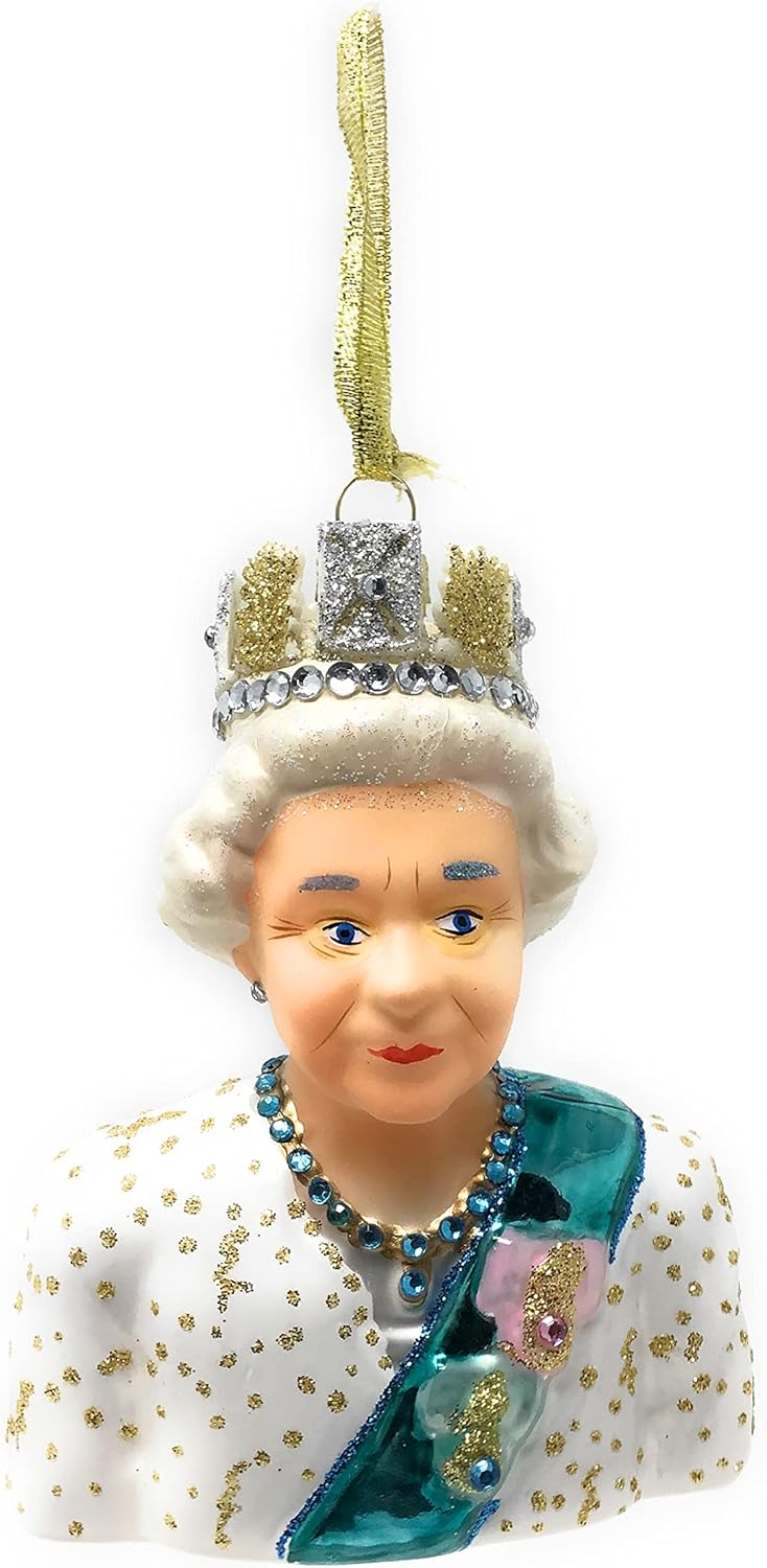 Cody Foster - Queen Elizabeth Blown Glass Ornamentfor Christmas - Image 3