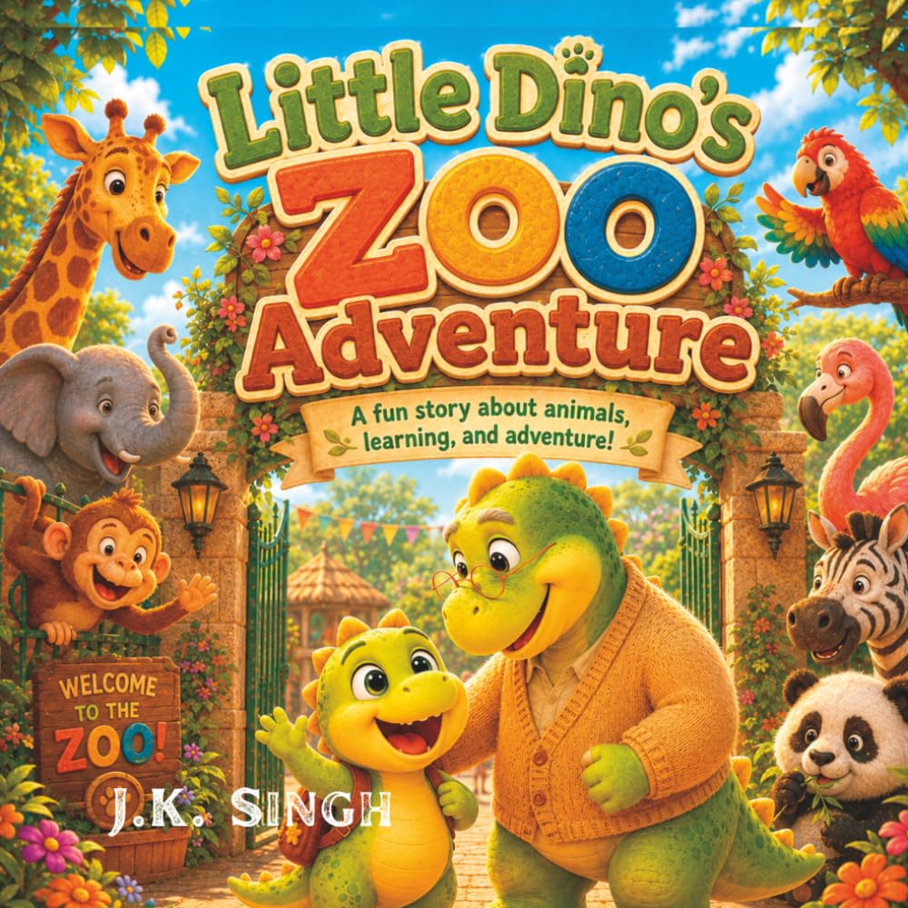 Little Dino's Zoo Adventure: A fun story about little dino's trip to zoo with grandpa for ages 4-7
