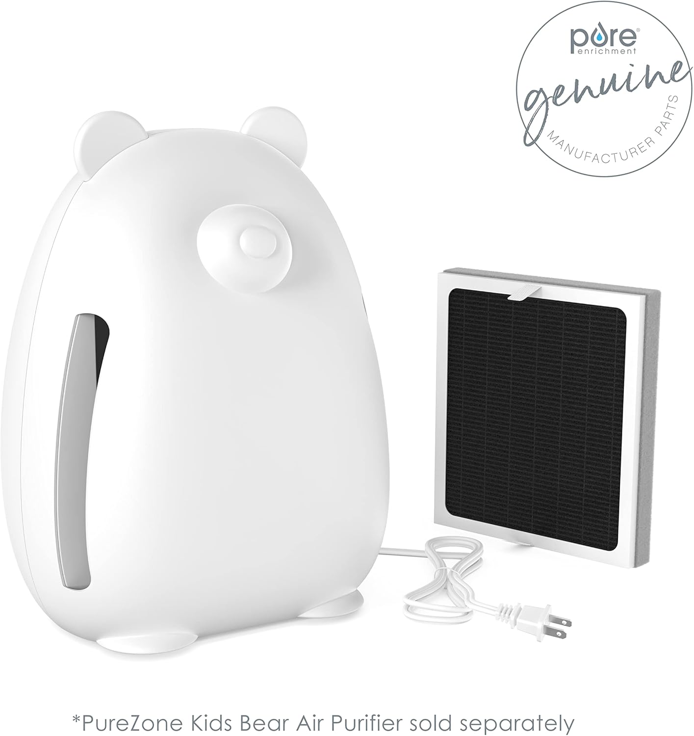 Pure Enrichment® Genuine 3-in-1 True HEPA Replacement Filter for the PureZone Kids Bear Air Purifier (PEAIRBER)