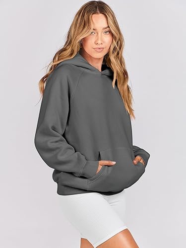 Miniatura 4 de ANRABESS - Sudaderas con capucha para mujer, sobre talla, de vellón de manga larga, modelo de 2024, para otoño