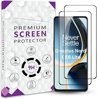 QOISA Premium Tempered Glass Screen Protector Guard For Oneplus Nord CE6 Lite 5G (6.72 Inch, Pack of 2) | Edge to Edge Cov... Price In India