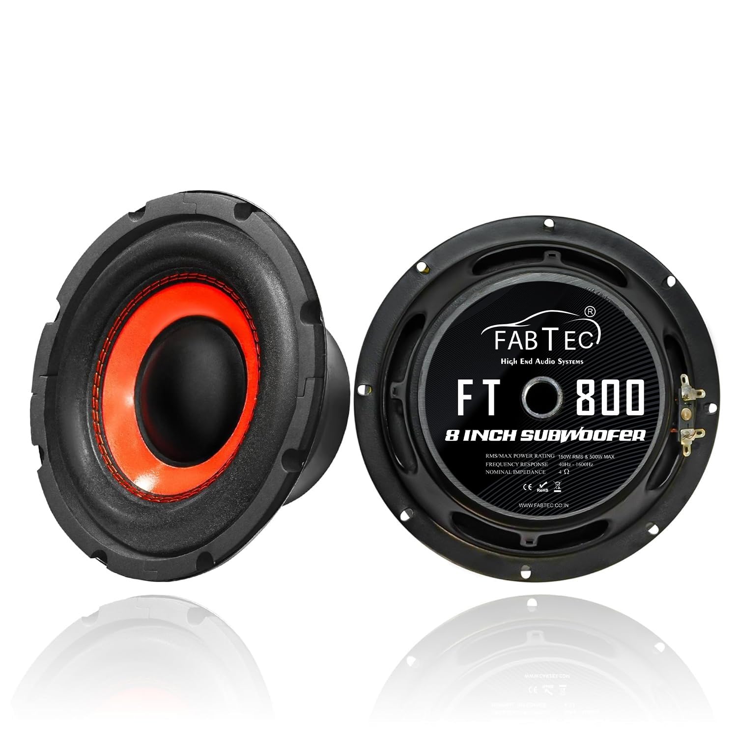 FABTEC 8" 150W RMS Subwoofer - Image 1