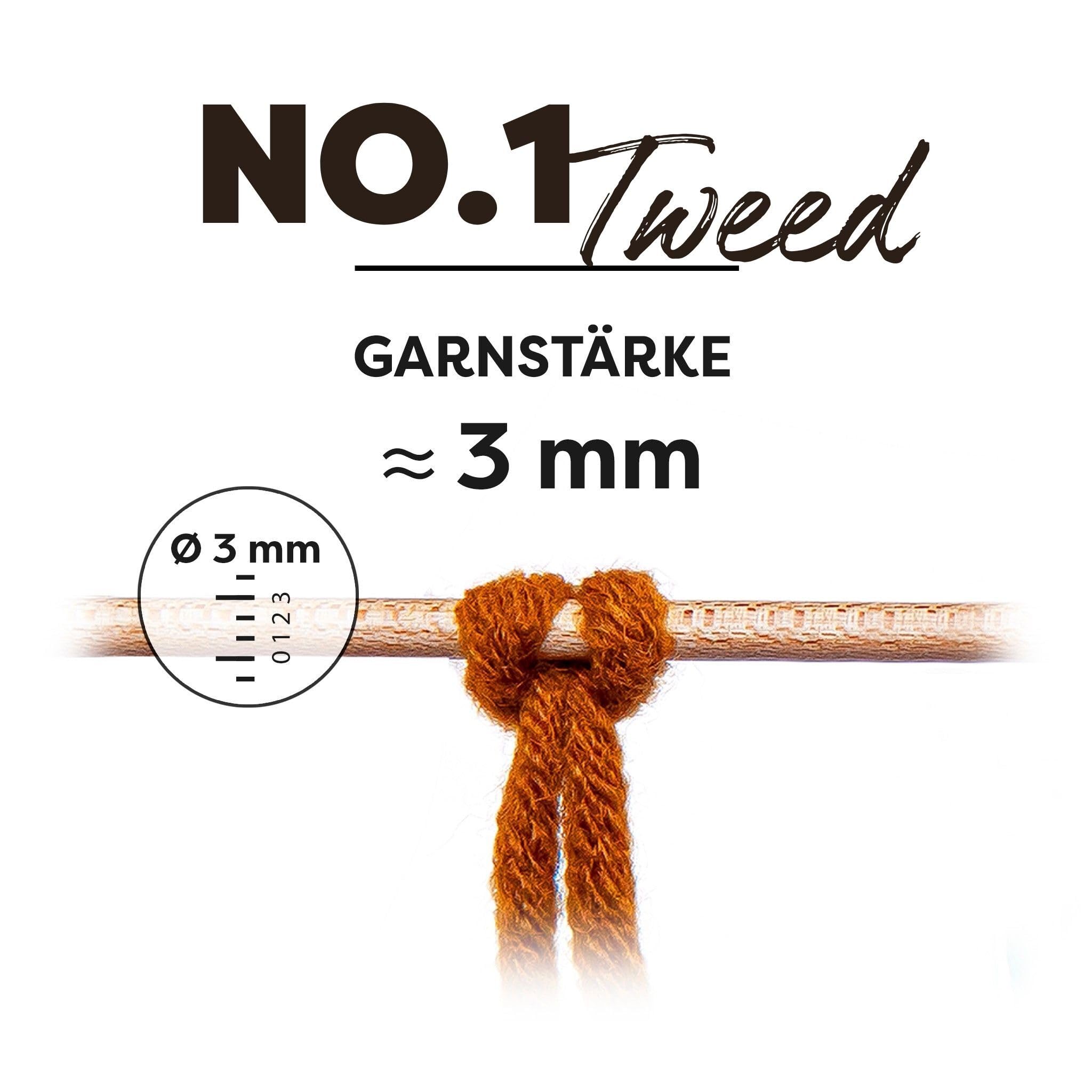 myboshi No.1 Tweed, zum Häkeln und Stricken, Schnellstrickgarn, mulesing-freie Mützenwolle, Strickwolle, Häkelwolle, 50g, Ll 55m Beige (Marmor), 10 Knäuel