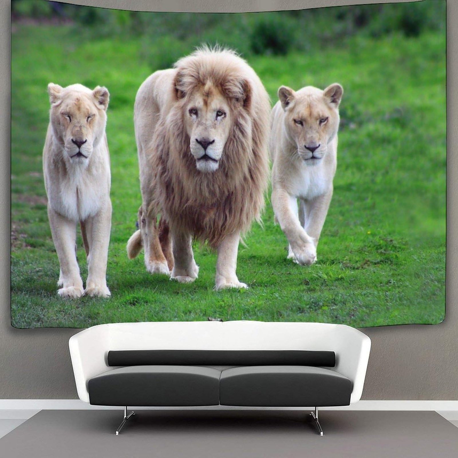 kaiyun Lion Tapestry,Animal Art Wall Hanging Decoration for Living Room Bedroom & Dorm 70cmx100cm