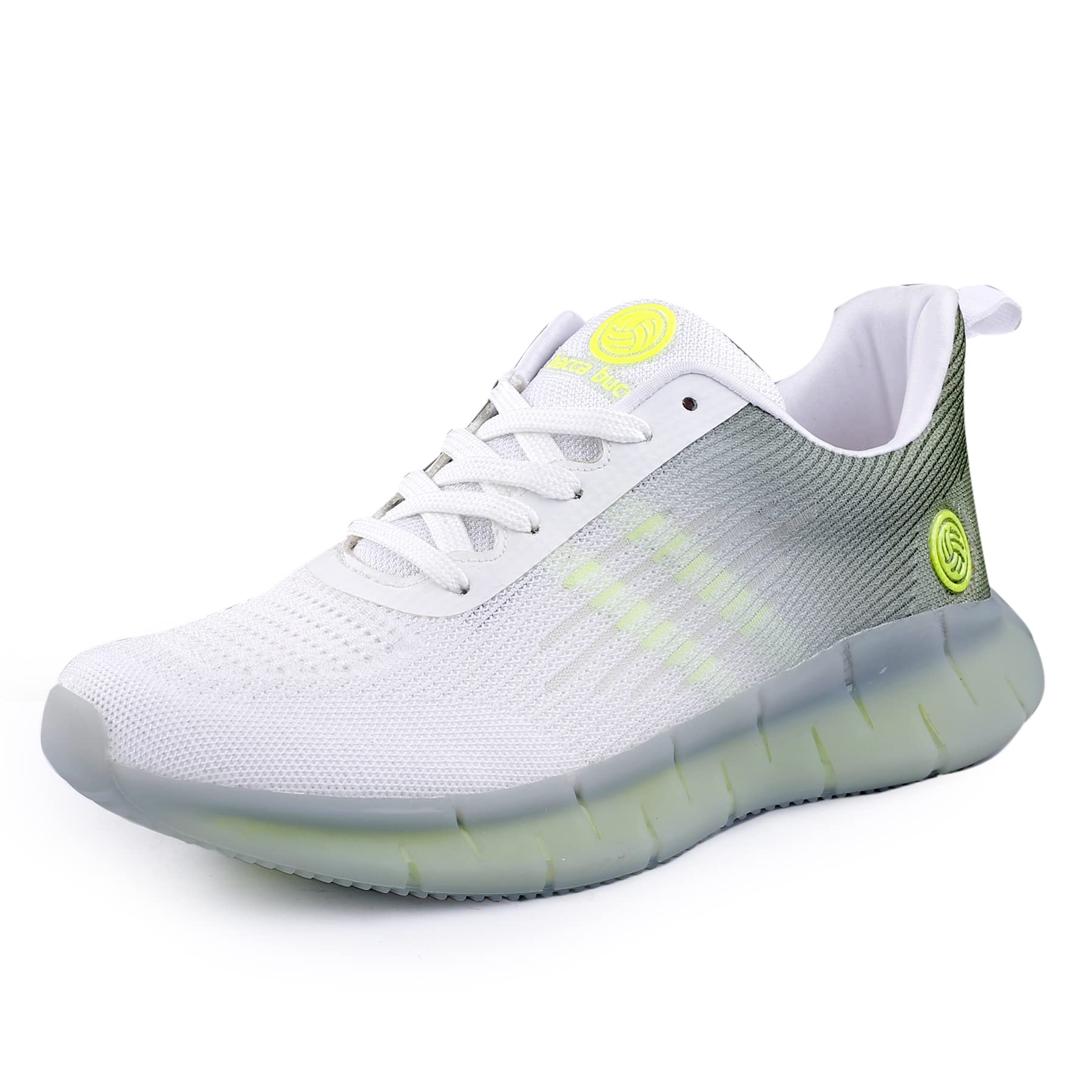 Bacca Bucci Men Champion Road Running Sports Shoes Lightweight & Sungfit For An Energetic Ride White Green, Size Uk8 (B0BZSQ7NY5) Amazon Price History, Amazon Price Tracker