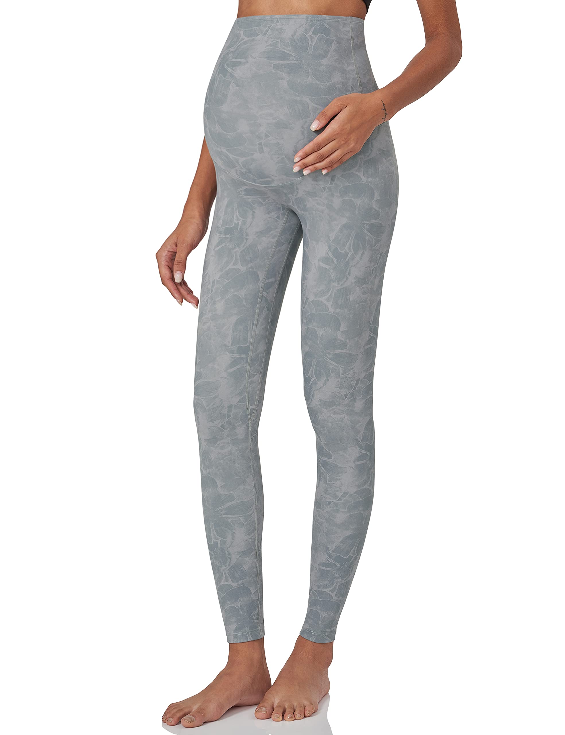 POSHDIVAH Maternity Leggings for Women Print Over The Belly Pregnancy Workout Active Comfortable Pants