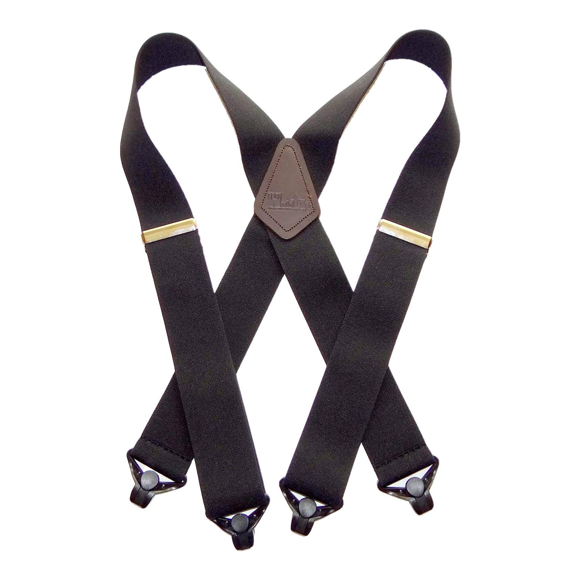 Hold-Up Suspender Co. Men's Black Holdup Specialty Series Ski-Up Suspenders With Jumbo Gripper Clasp