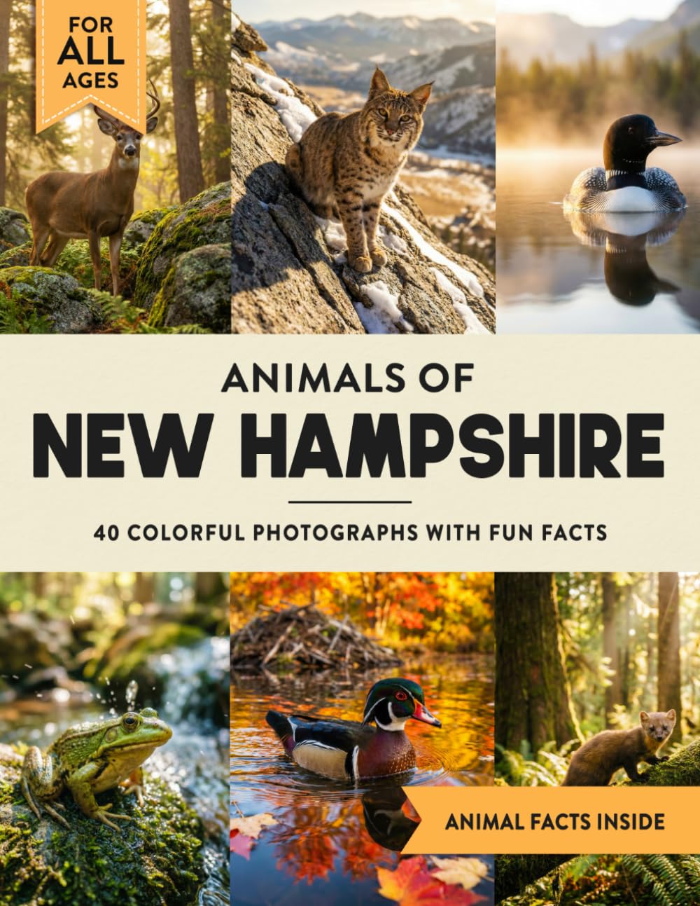 Animals of New Hampshire: Learn All About Granite State Wildlife in a Fun Fact Picture Book for Kids and Adults