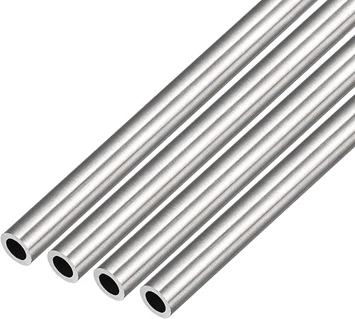 METALLIXITY Tubo de acero inoxidable 304 (0.236in de diámetro exterior x 0.039in de pared T x 9.843in de largo) 4 piezas, tubo recto - para muebles