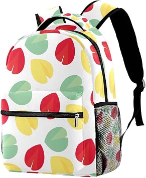 Kids Backpack, Fortune Cookie Pattern School Backpack, Waterproof Rucksack Casual Daypack, Book Bag Laptop Bag for Men Women