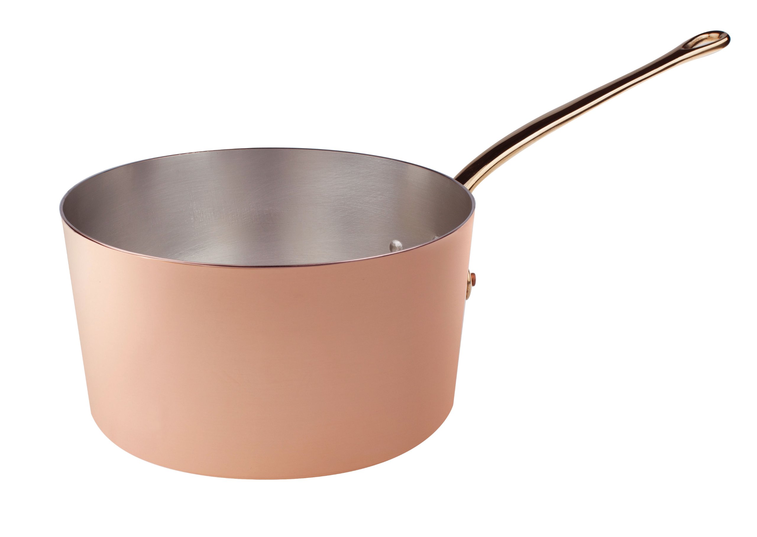 Pentole Agnelli ALCU105F16 High Tin-Plated Copper Casserole with 1 Handle, 16 cm