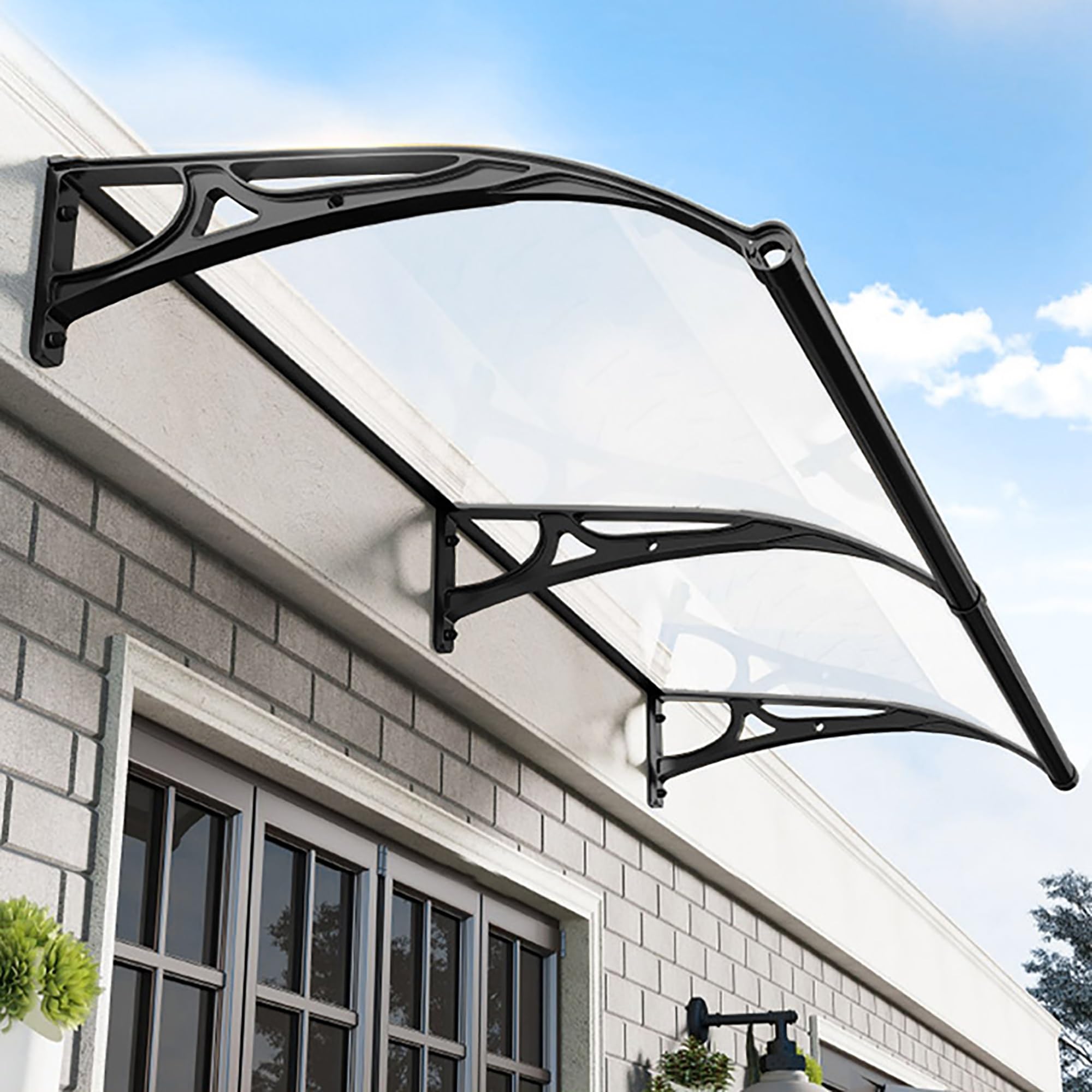 Amazon.co.jp: 雨よけ ベランダ 雨よけカバー ベランダ ひさし 屋根