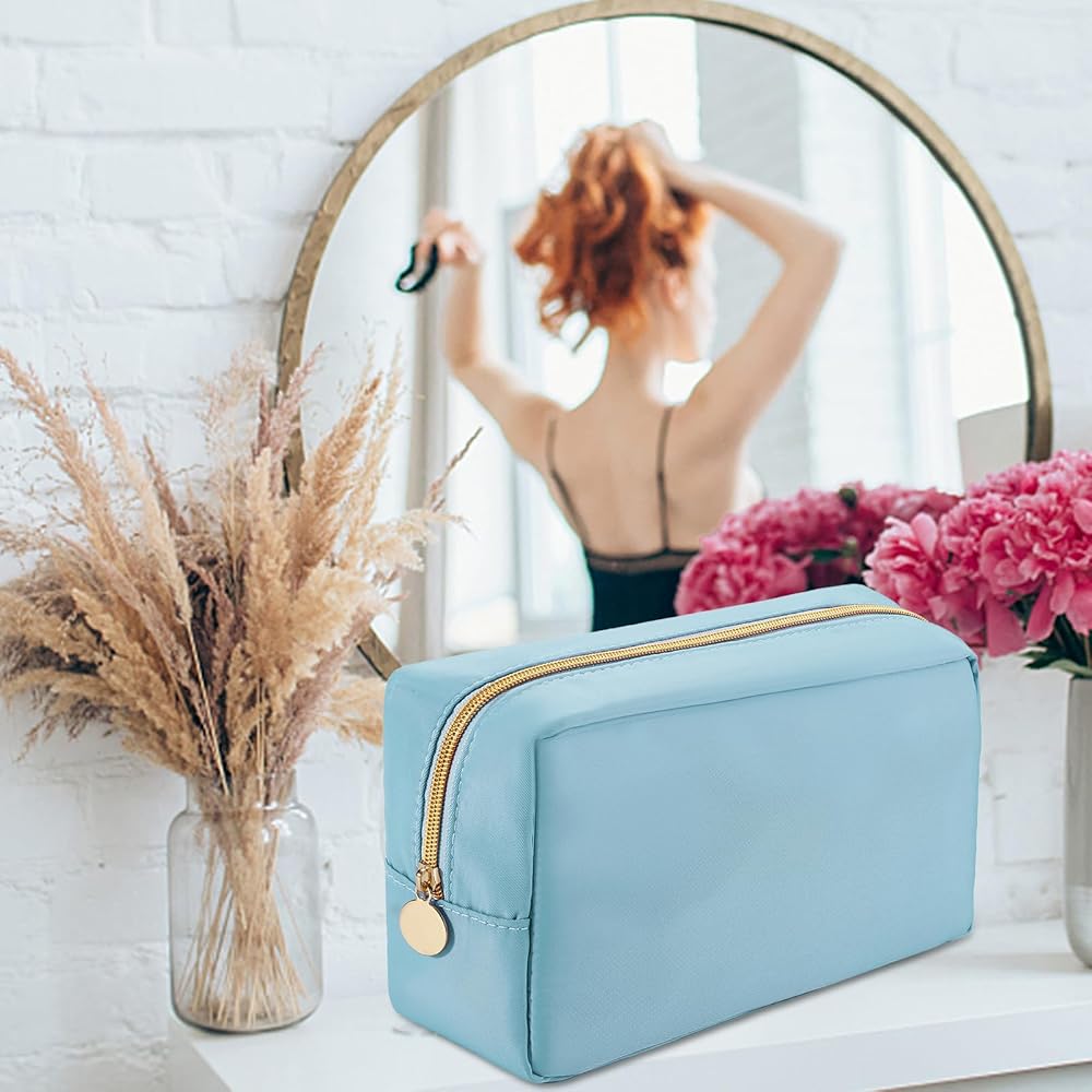 Amazon.com: Nylon Makeup Bag Large Makeup Pouch Nylon Zipper