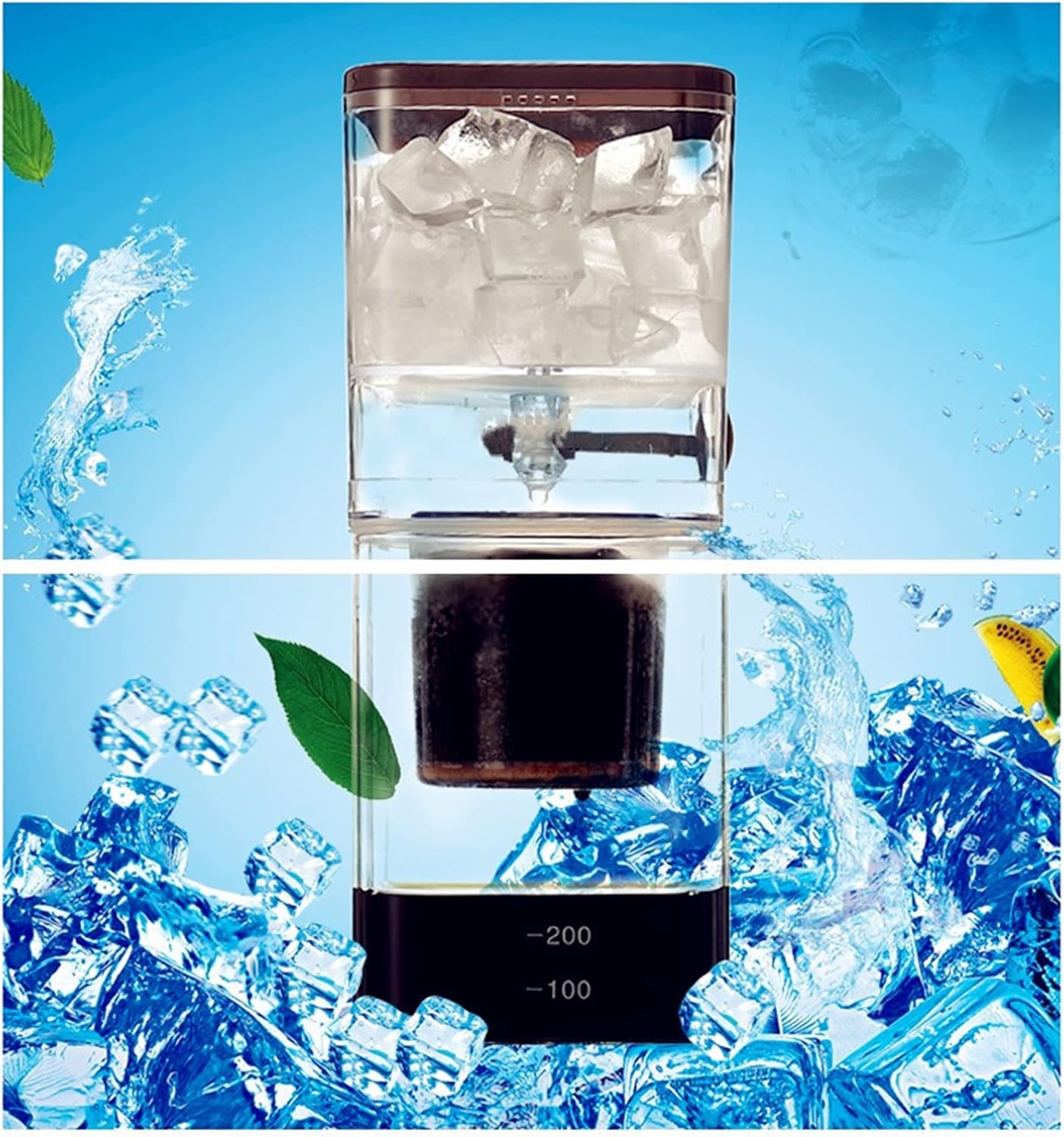 Cold Brew Coffee Ice Coffee Maker Espresso Coffee Drip Pot Household Detachable 500ML Plastic Glass Cold Brew Coffee Bottle Café Maker