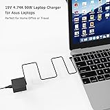 90W Chargeur Compatible avec ASUS Vivobook Pro 14 15 OLED KM3500QA M3401QA Vivobook 17X K3704 K3704VA 16X F1605VA F1605 16 OLED F1603 15X OLED S3504YA M3504YA M3504 15 M1502IA - 6