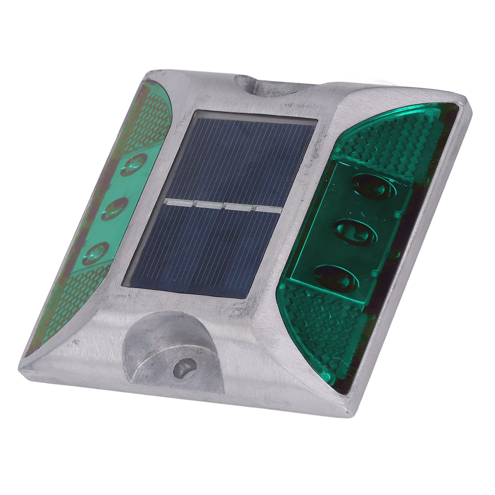 Lampe Solaire de Pont en Alliage d'Aluminium, Goujon de Route Solaire étanche avec Panneau Silicium Monocristallin pour Trottoir