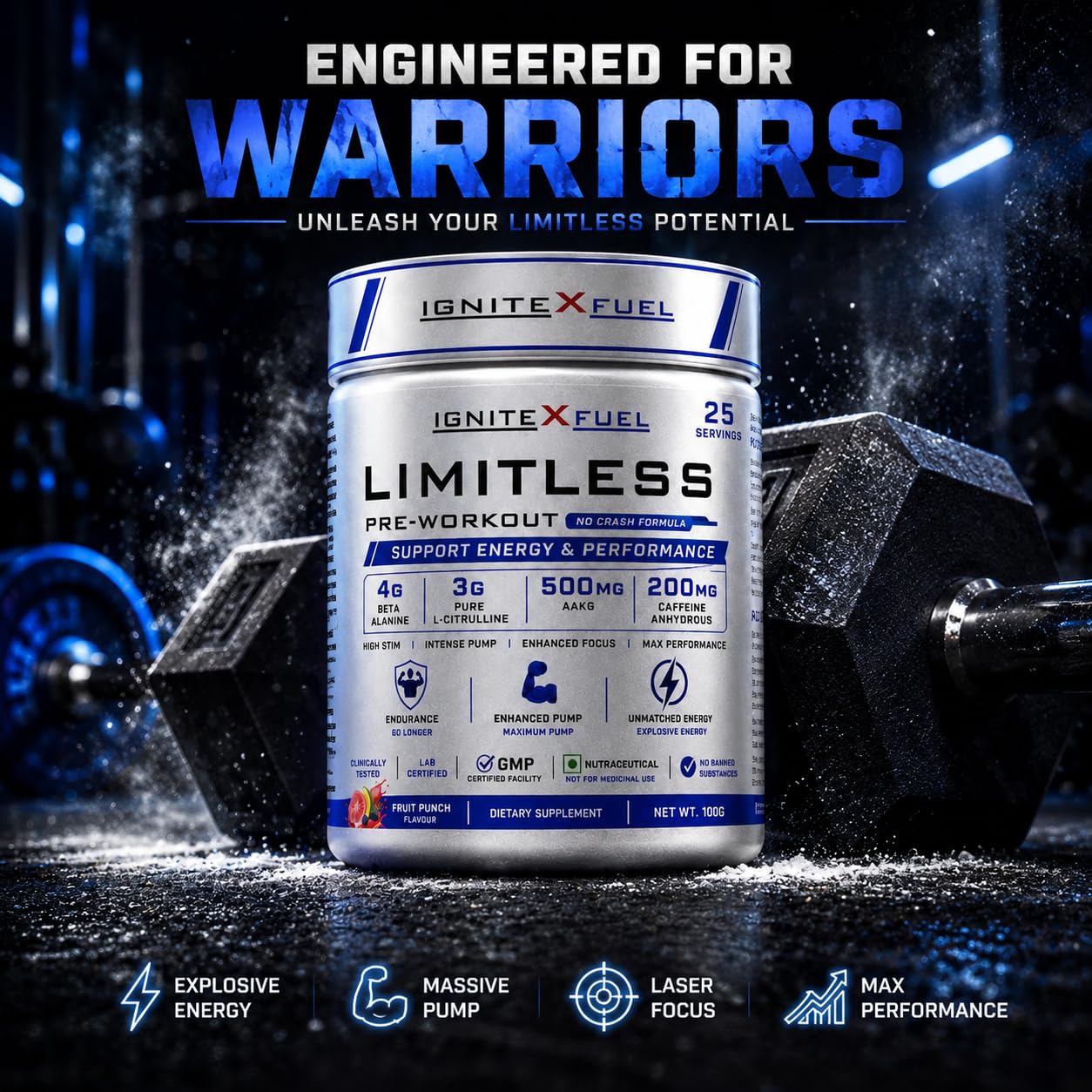 Limitless Pre Workout for Men & Women, 25 Servings — Amazon image 4