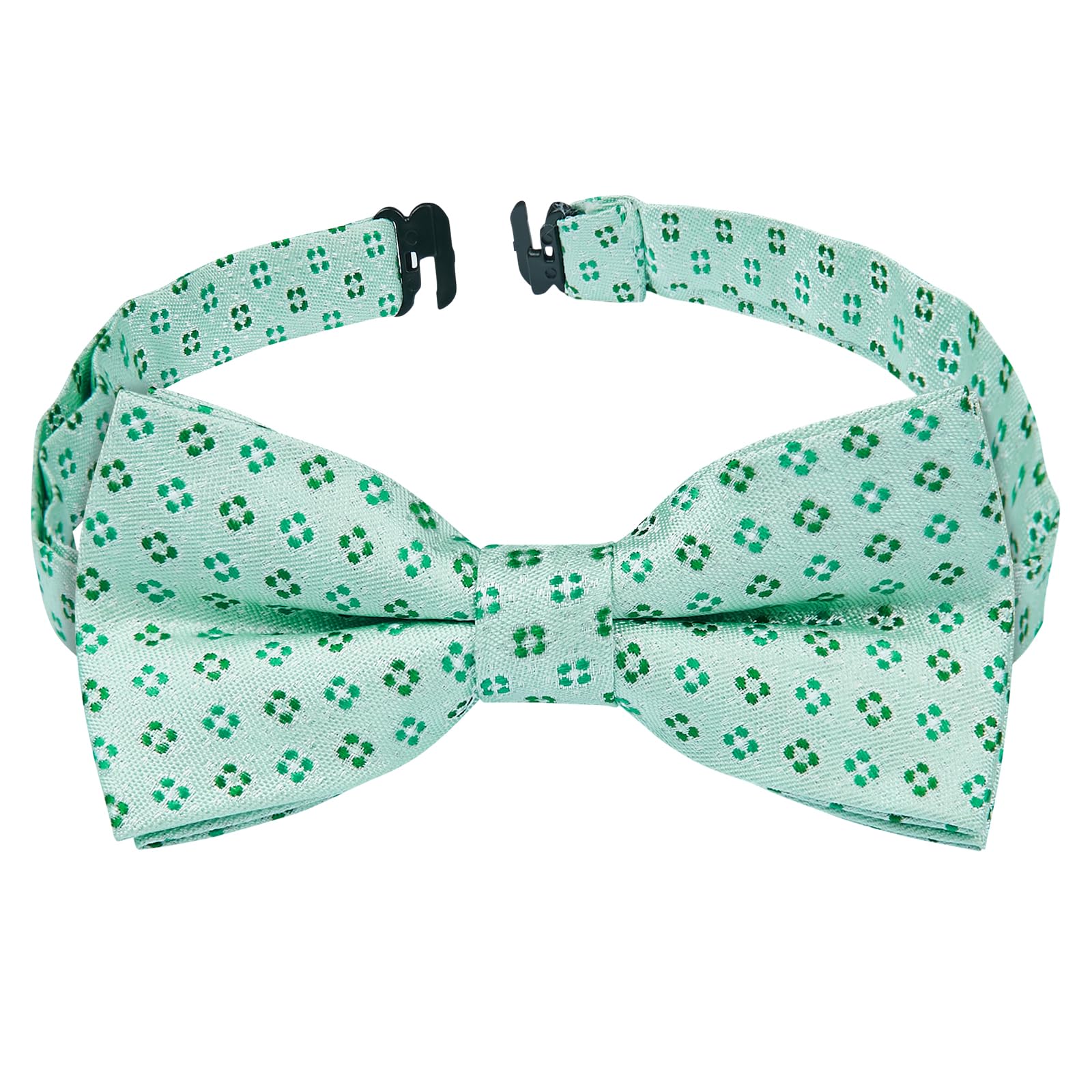 HISDERN Bow Ties for Boys Pre Tied Toddler Bow Tie Adjustable Kids Bowties Clip On Fun Patterned Bowties for Wedding Party