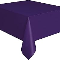 Vista 2 de Mantel de plástico burdeos, 108 x 54 pulgadas
