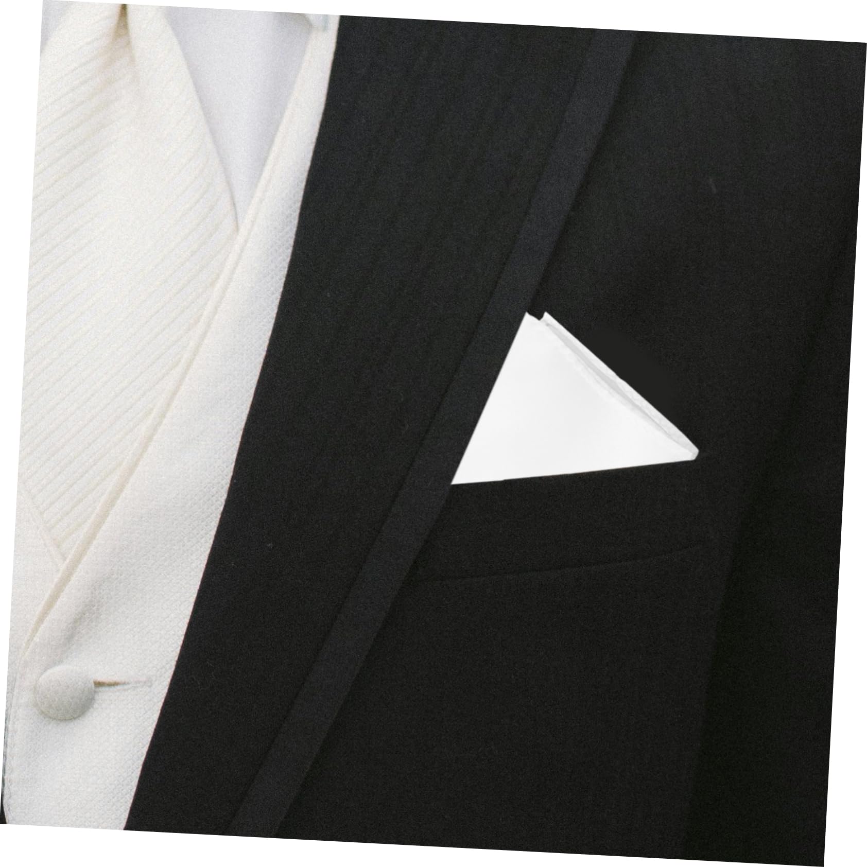 Einstecktuch Anzug Accessoires Männer Halter Einstecktücher Für Herren Binden Partytaschentücher Herren Einstecktücher Goldene Krawatte Weiß Polyestergarn