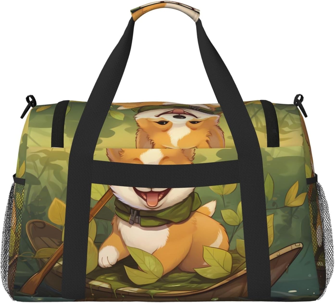 Sitting Dog Handheld travel bag weekend bag fitness yoga bag suitable for fitness and other scenarios image 2