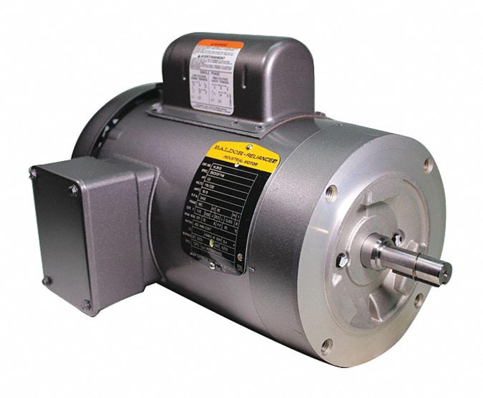 Baldor VL3513 General Purpose AC Motor, Single Phase, 56C Frame, TEFC Enclosure, 1-1/2Hp Output, 3450rpm, 60Hz, 115/230V Voltage