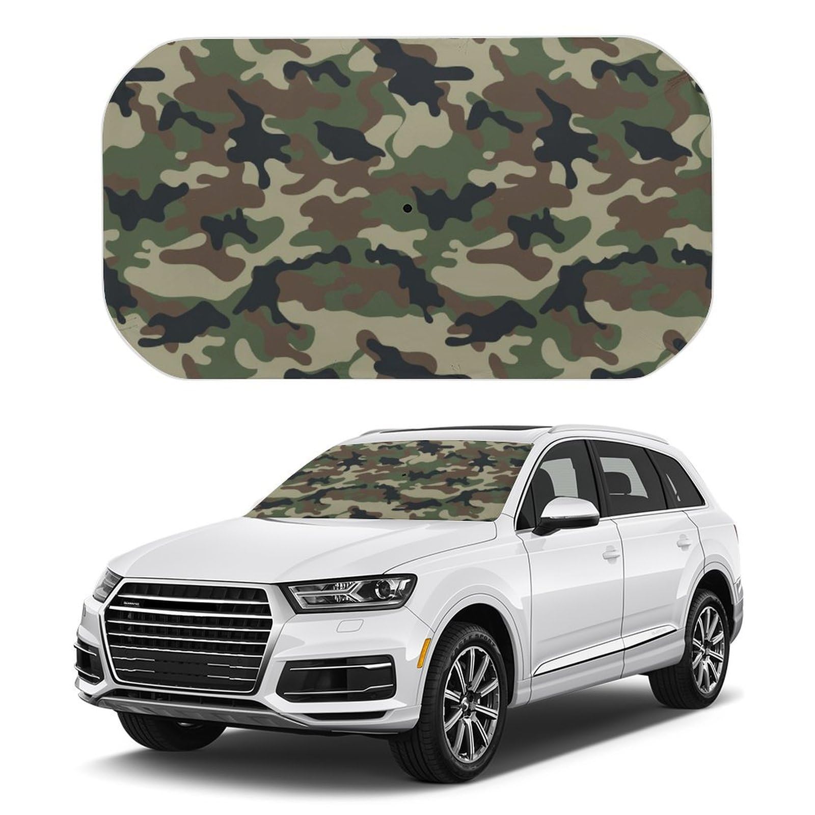 Amazon | カモフラージュ 迷彩柄 車用 サンシェード 傘型