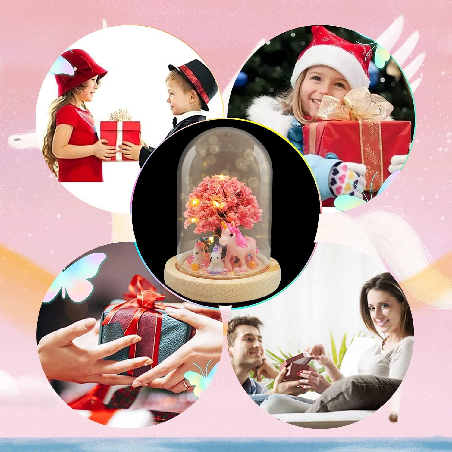 Unicorn Lantern Creative Craft kit 4.7 X X 5.5, Be riotous with colour