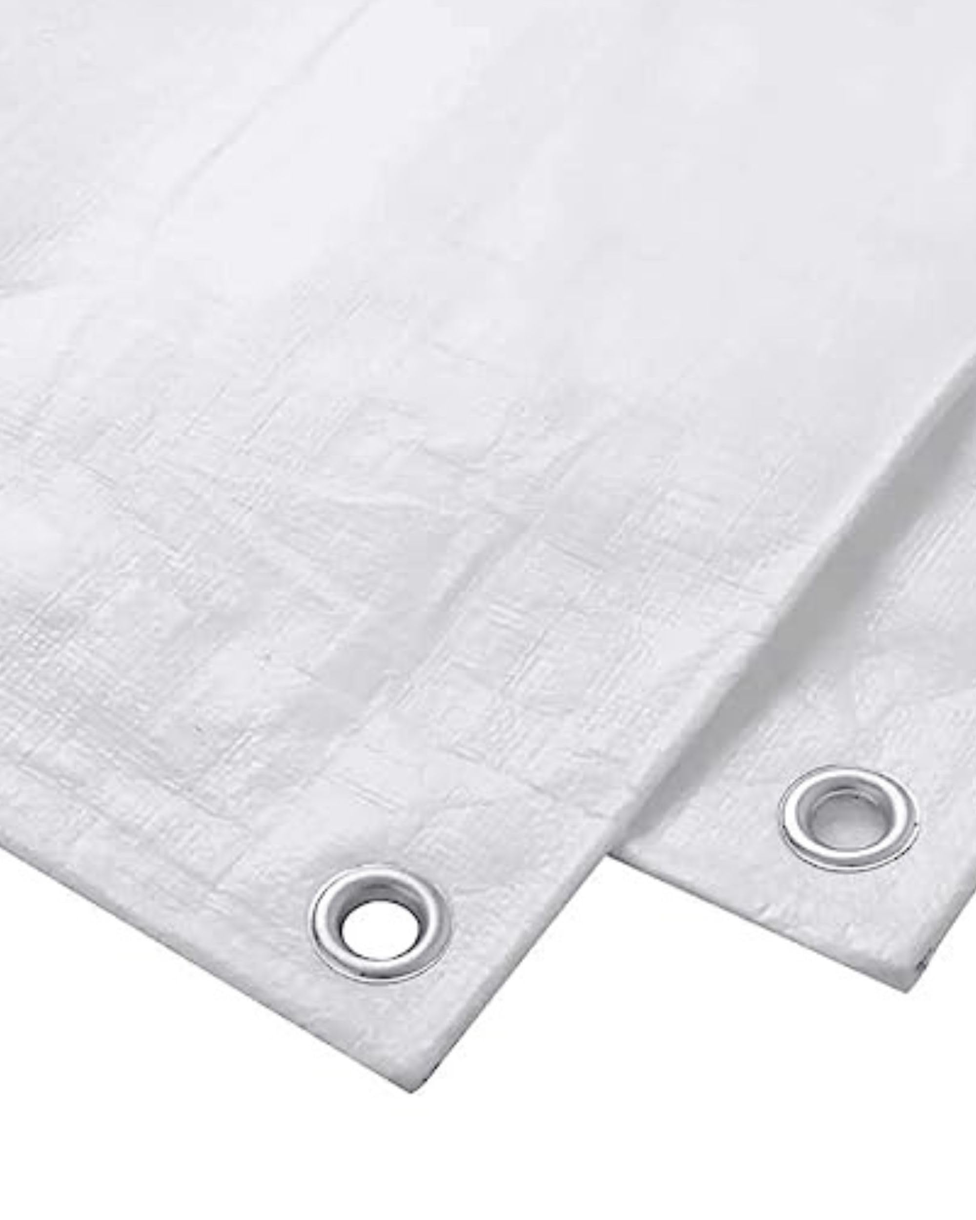 Premsons® Tarpaulin 120 GSM Thick Waterproof UV Resistant Heavy Duty Sheet - Rot Rip Tear Proof Tadpatri with Grommets & Reinforced Edges - Poly Tarp Cover Rain Roof Shed Protection - 6 x 4 ft - White — Amazon image 9