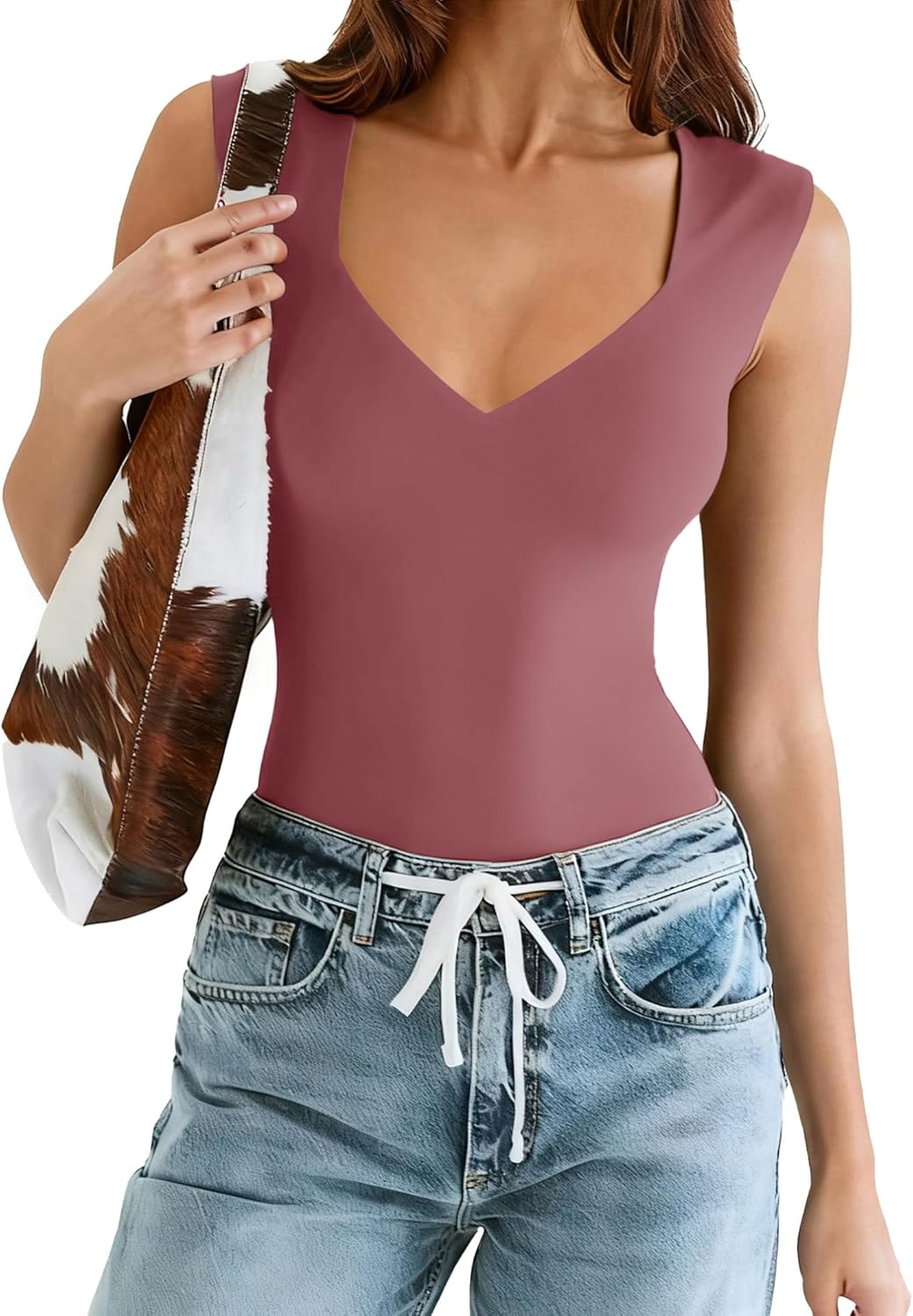 Avidlove Body Suits for Womens Sexy Bodysuit Tank Top Thong Body Suit Seamless Double Lined Going Out Tops