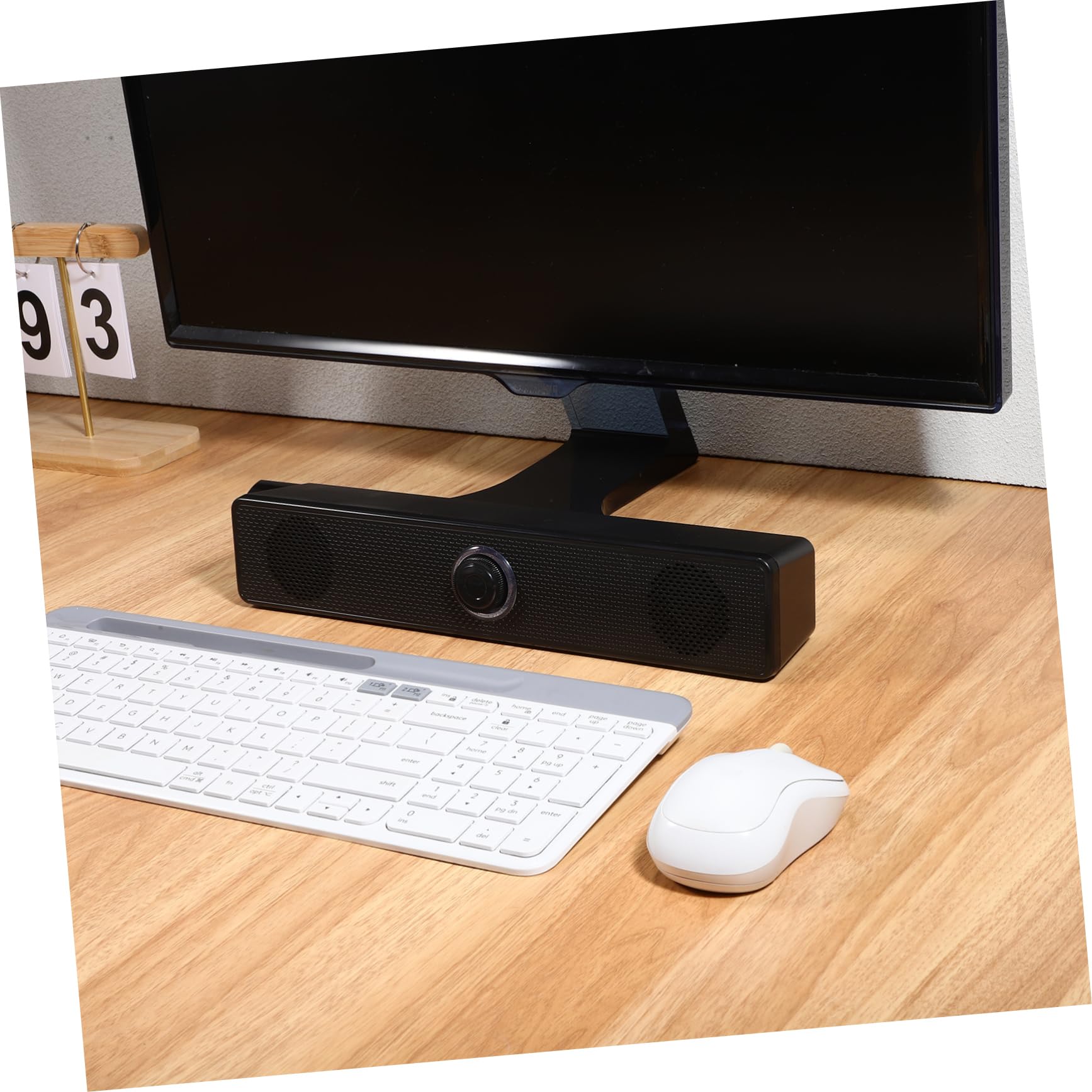 Holibanna Barra de Sonido Subwoofer para PC y TV, Usuario Doméstico, Diseño Compacto y Portátil, Cable USB, Sonido Estéreo de Alta Definición, Compatible Ordenadores y Dispositivos Móviles,