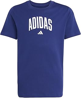 تيشيرت جيه كوليج بأكمام قصيرة ورسومات للأطفال من الجنسين من اديداس