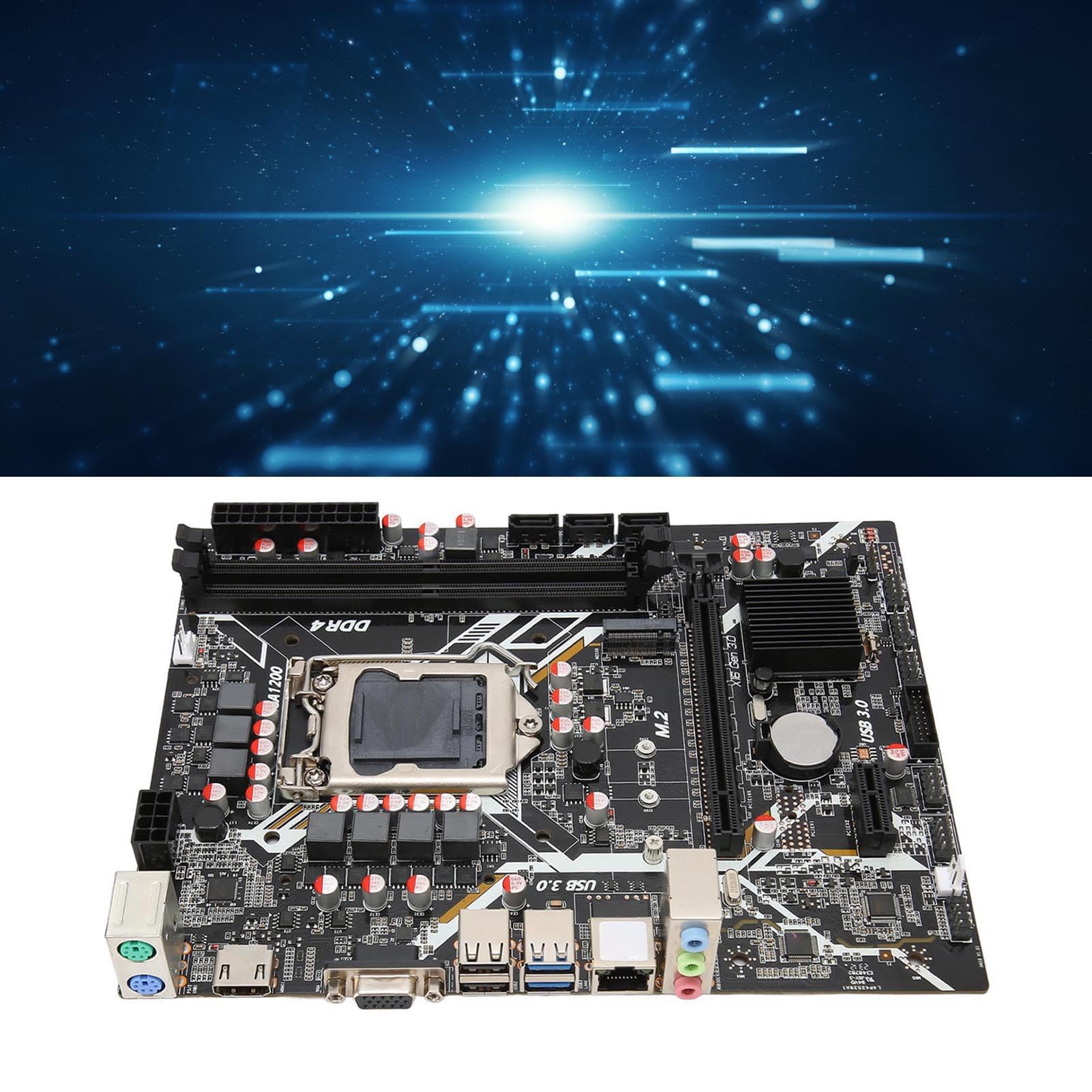 H410 Chipset ATX Motherboard For Intel LGA 1200 - Supports 10th Gen Core I3/i5/i7, DDR4, PCIe 3.0, M.2