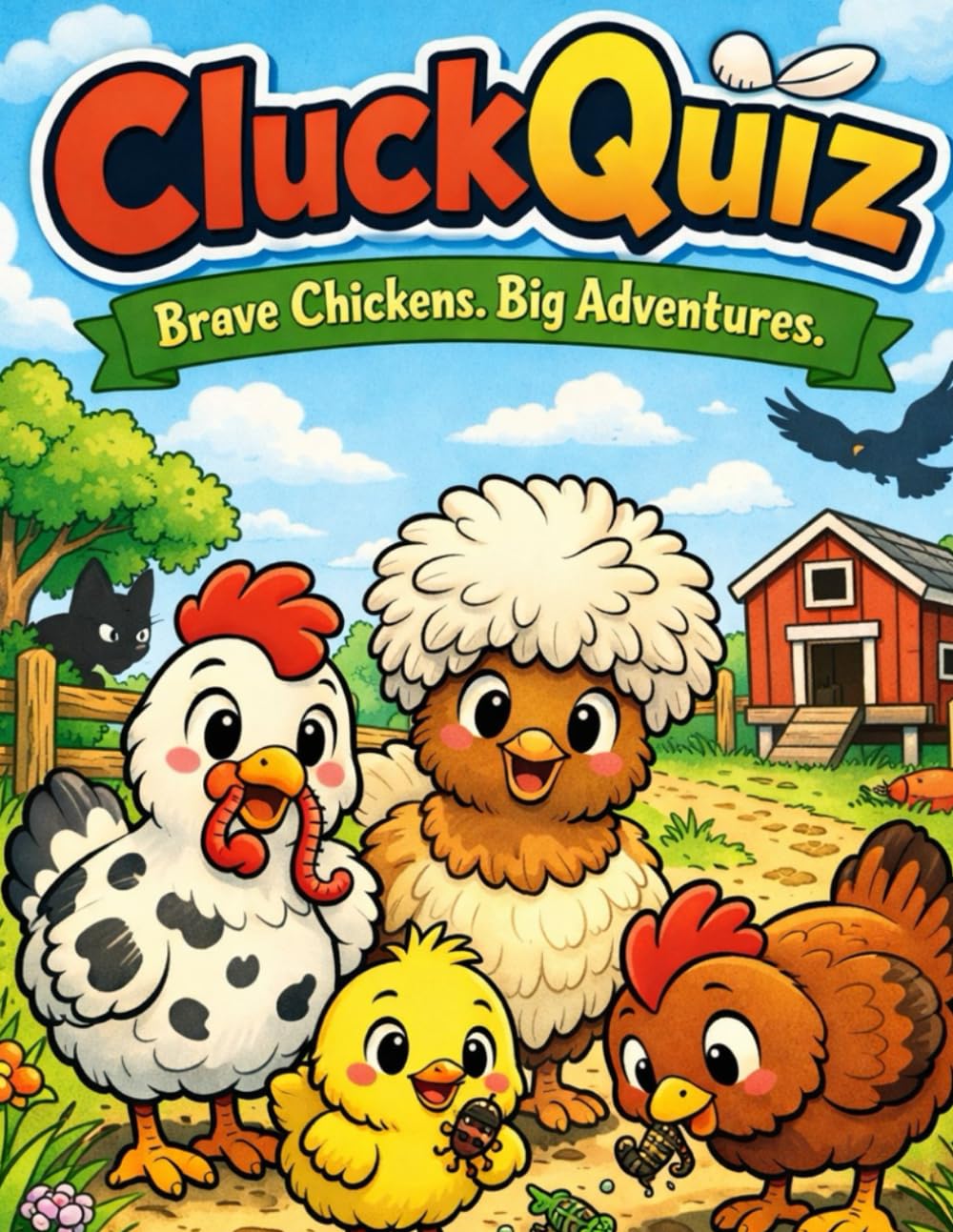 CluckQuiz: A Brave Farmyard Coloring Adventure