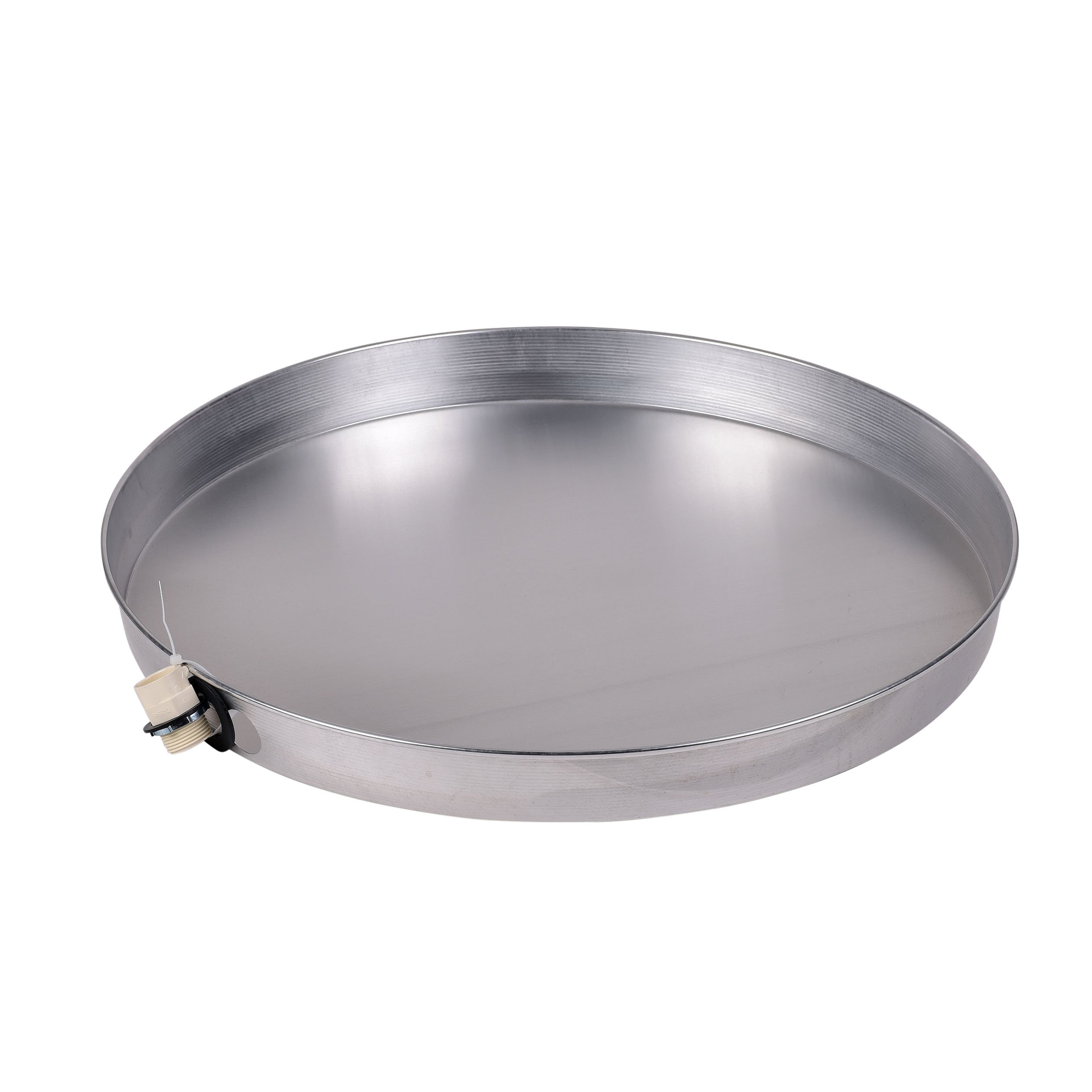 Bandeja para calentador de agua Oatey 34170 de 18 pulgadas, aluminio blanco