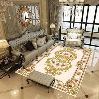 Alfombra de área grande sala de estar dormitorio suave felpa vintage alfombras niños gatear alfombra étnica retro lavable antideslizante alfombra de habitación 120 x 200 cm