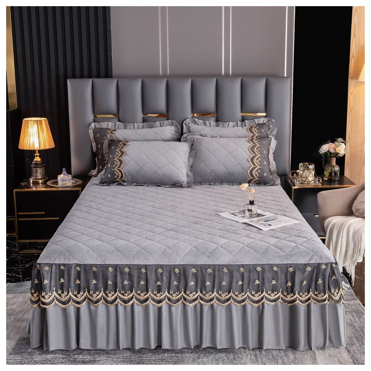 Colcha acolchada para renovar la decoración del dormitorio de matrimonio