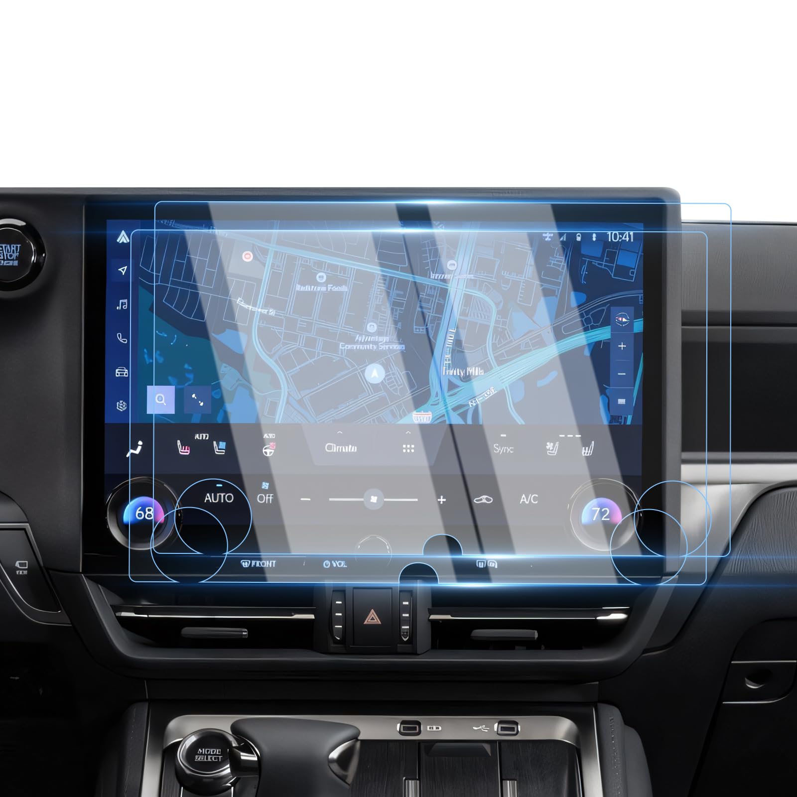 Karltys [Upgrade] 2 Pack 2024 2025 2026 Lexus GX 550 Screen Protector 14-Inch [No Glare & Fingerprint] for 9H Hardness Touchscreen Tempered Glass