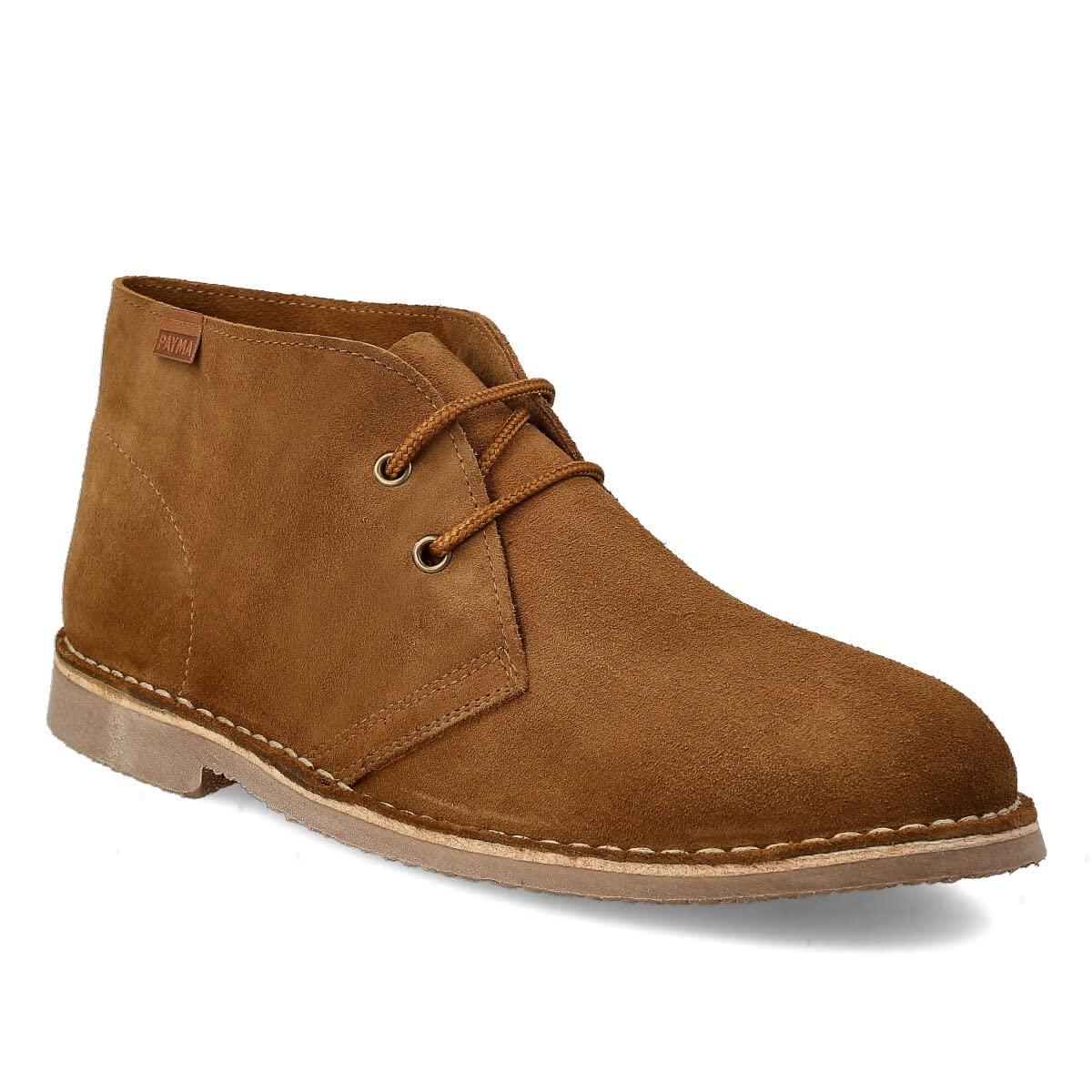 Bottes Safari Desert en Cuir pour Hommes et Femmes. Fabriqué en Espagne. Bottines Chaussure Chukka Sport. Fermeture en Dentelle. Semelle en Caoutchouc