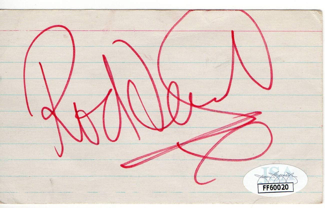 Rod Stewart Signed Autographed Index Card Rock Legend JSA FF60020