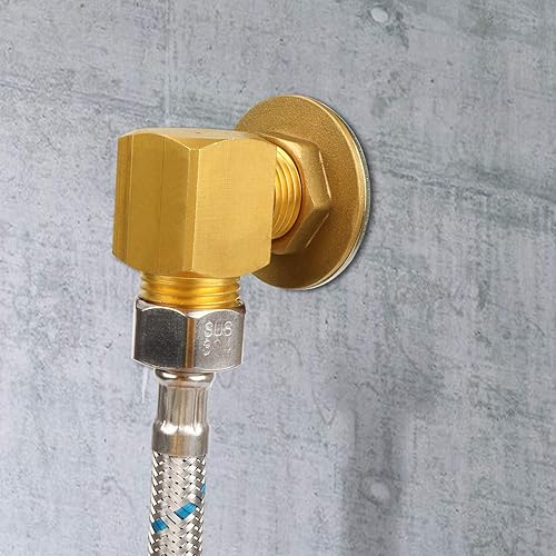 Miniatura 6 de KWODE Kit de instalación de grifo de montaje en pared para grifo de fregadero comercial, kit de montaje contra salpicaduras para preparación de